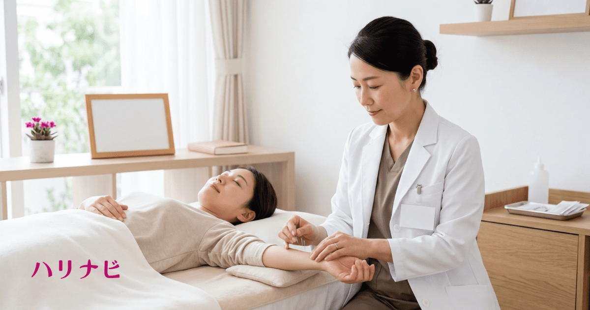 不妊鍼灸の専門家に監修された信頼できる施術イメージ