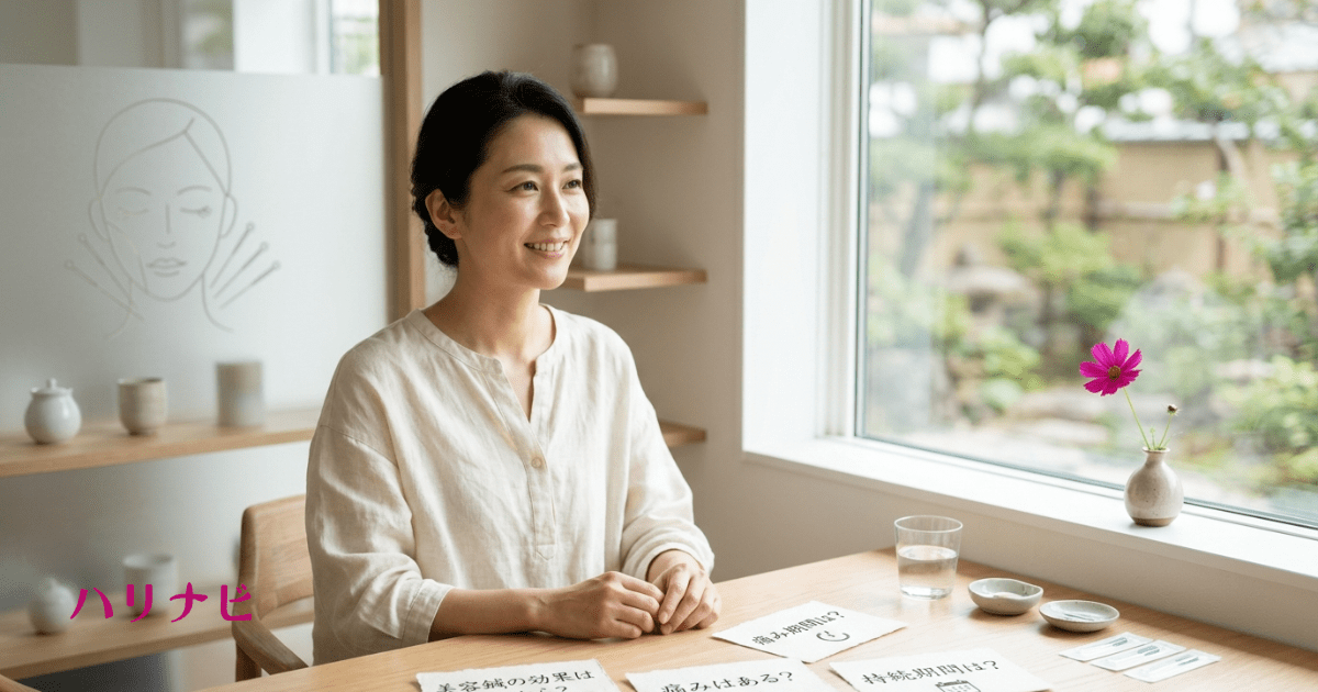 美容鍼に関するよくある質問のイメージイラスト