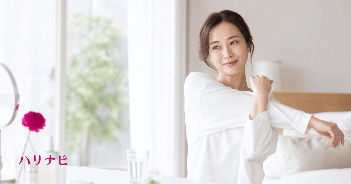 美容鍼の効果を長持ちさせるために生活習慣を整える女性