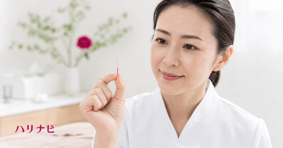 美容鍼で使う細い鍼のイメージ
