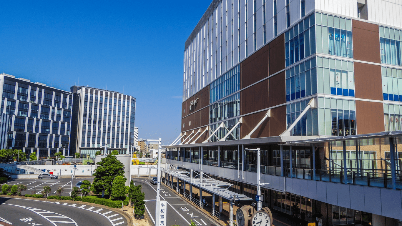 船橋駅周辺の街並み