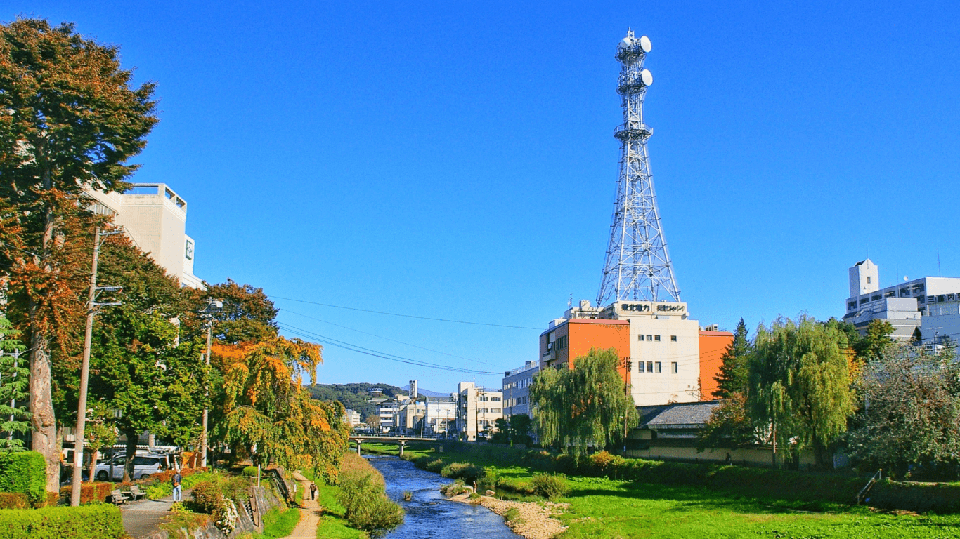 盛岡の中津川の写真