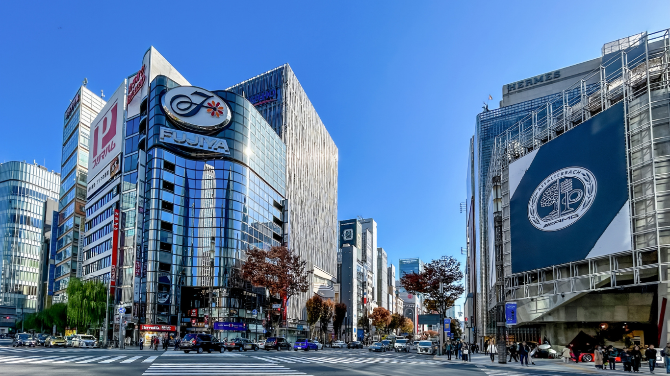 銀座の街並み