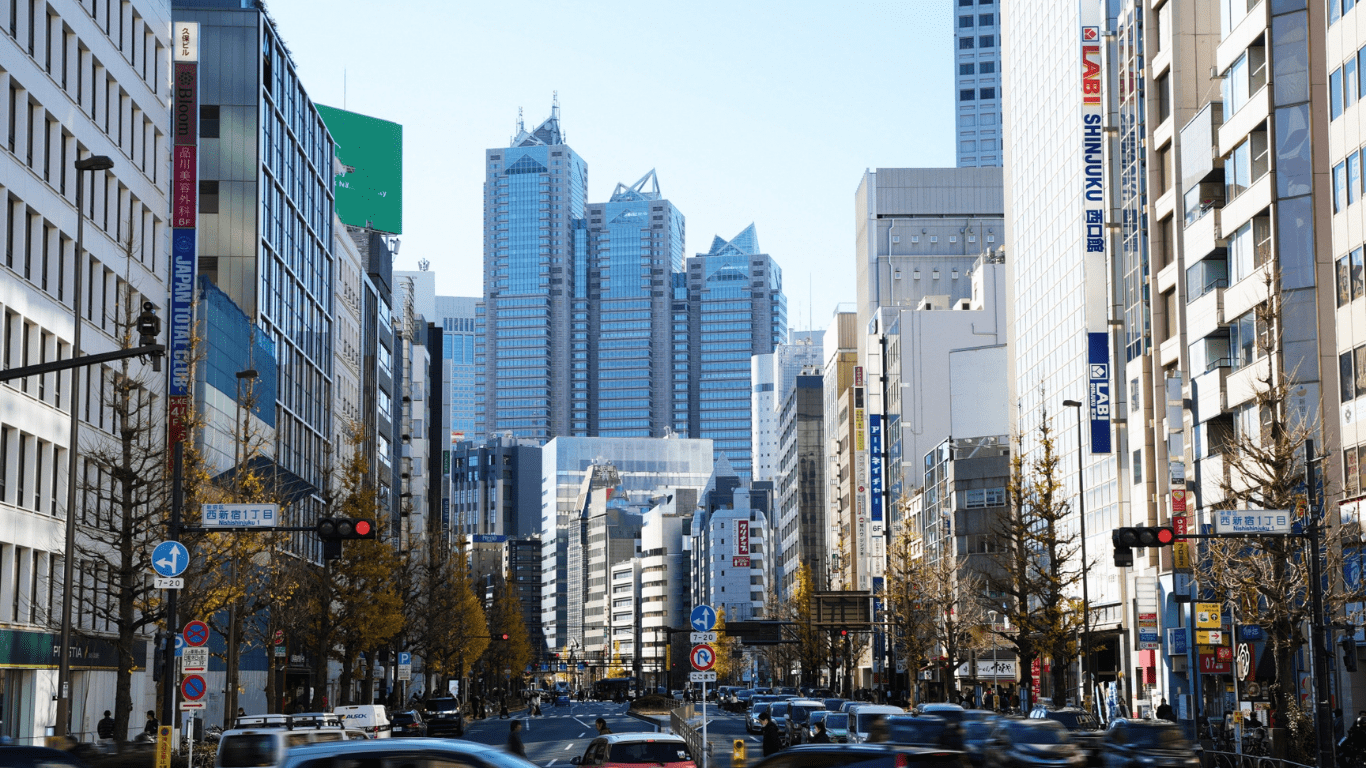 新宿駅を中心とした隣接エリアのイメージ